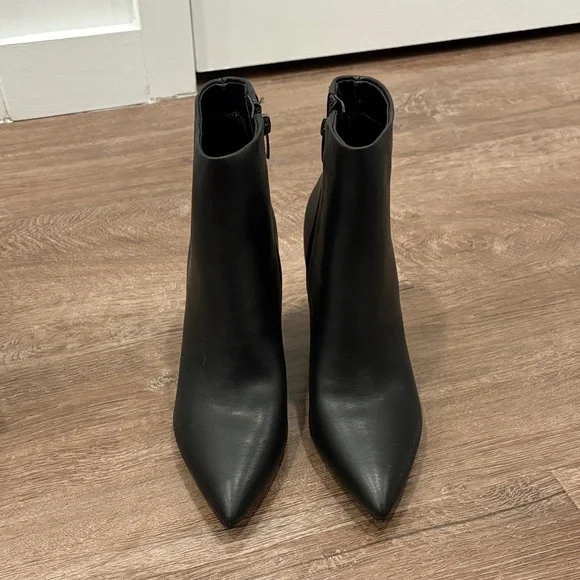 Marc Fisher Black Heeled Boots - Picture 2 of 6